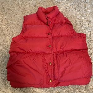 Vintage Red LL Bean Vest